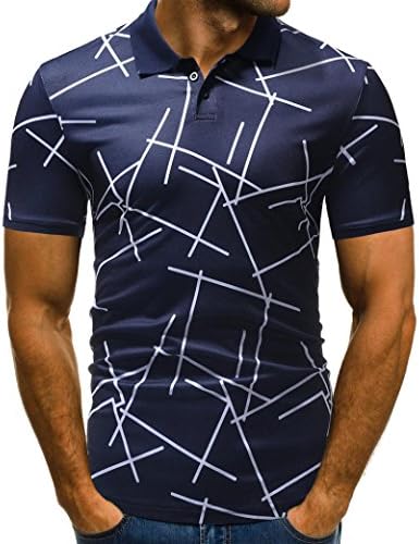 Clearance Sale! Wintialy Mens Buttons Design Half Cardigans Short Sleeve Patchwork Casual T Shirt