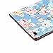 Dteck iPad Mini 4 Case, Slim Lightweight Elegant Vintage Floral Pattern Premium Leather Folio Flip Stand Wallet Cover Case for Apple iPad Mini 4 Released on 2015, (Cloth Blue)