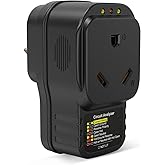 EyGde 30 Amp Surge Protector for RV, RV Circuit Analyzer Power Surge Protection 30amp, Plug Adapter with LED Indicator Lights