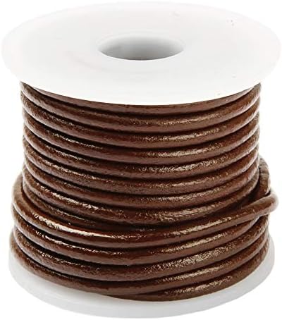 Brown Round Leather 3mm Cord 5 Metres