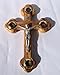 Small Olive Wood Cross Crucifix with Holy Essences