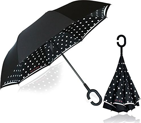 NEW ALEIDA Inverted Umbrella, Car Double Layer Windproof Reverse Folding Umbrella for Rain or Sun