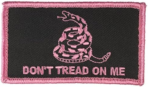 VELCRO Gadsden Don't Tread On Me Tactical Patch PINK 2 X 3.5