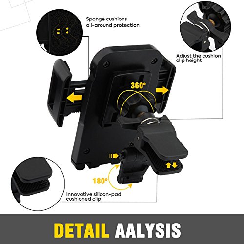 image for Car Mount,Zombaa Phone Holder Universal Air Vent Phone Mount,Adjustabl