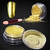 Elite99 Metallic Nail Chrome Powder,Shinning Mirror Effect Nail Polish Glitter Powder,1g Chrome Powder+Sponge Stick Makeup Manicure DIY Kit