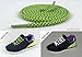 Aupek [2 Pair] Reflective Rope Laces, Athletic Multicolor Bright Round Rope Shoelaces with High Visibility Shoestrings, Fit for Trekking Shoes Sneakers Basketball Shoes (Blue/Green, 36 inches)