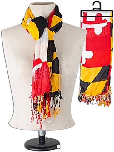 Scarf / Viscose Silk-Like Maryland Flag Original All Weather Womens Scarf