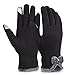 Vbiger Womens Winter Gloves Touch Screen Gloves Thick Warm Windproof Mittens (Black2)