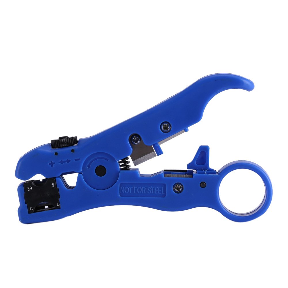 Coaxial Cable Stripper Rotary Coax Stripper MultiFunction Cutter Tool for RG59 RG6 RG7 RG11 Wire