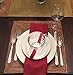 SimuLinen DISPOSABLE Dinner Napkins – DEEP RED/BURGUNDY, UNFOLDED, – Decorative, Large Napkins - Soft, Linen Feel, Like Cloth, Absorbent & Durable Size:16”x16