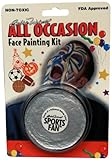 Bobbie Weiner Sports Fan Face Paint Cream Wheel, Metallic Silver, 1.2-Ounce