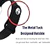 Hailan Band for Apple Watch Series 1 Series 2,New Design (Metal Tuck Clasp Outside) Soft Durable Sport Silicone Replacement Wrist Strap for iWatch,38mm / 42mm (Note the Wearing Way in 4th Image)