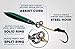 Flat Side Vertical Irons Jigs w/ MUSTAD HOOKS & RINGS | Military Grade Kevlar Assist Cords | The 