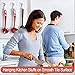 SUNDOKI Suction Cup Hooks, Removable Vacuum Holder for Restroom, Bathroom and Kitchen Towel Hanger Storage (4 Pack)