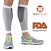 Leg & Calf Compression Sleeve (1 Pair) Shin Splint & Calf Pain Relief, Comfortable Calf Sleeves helps Improve Circulation for Runners, Nurses & Travelers. Leg Support Footless Socks