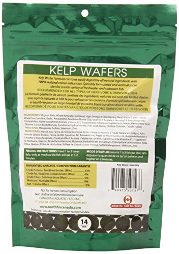 Northfin Food Kelp Wafers 14mm Pellet 250 Gram Package