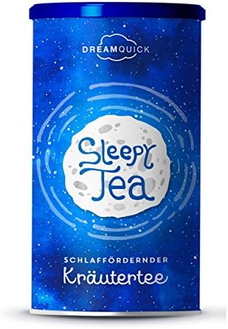 DreamQuick Sleepy Tea | Premium Medicinal Blossom Tea Blend with Passiflora, Lavender, Hops and Lemon Balm