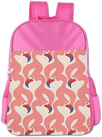Charming Flamingo Print Casual Backpacks Teen Boys Bookbag
