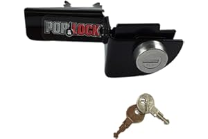 Pop & Lock – Manual Tailgate Lock for Dodge Ram 1500, 2500, and 3500, Fits 1994 to 2001 (Black, PL3300, Works with No Factory Lock)
