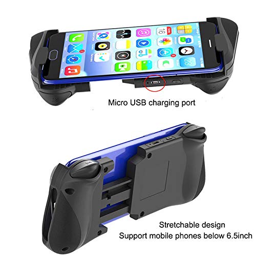 OUYAWEI Bluetooth 4.0 Gamepad PUBG Controller PUBG Mobile Triggers Joystick Wireless Joypad for iPhone Xs Android Tablet