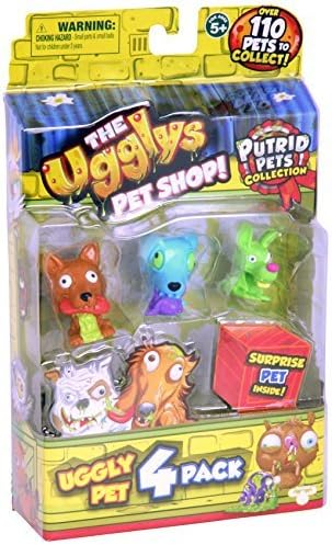 THE UGGLYS PET SHOP Putrid Pets Toy Figure (4 Pack) by THE UGGLYS PET SHOP