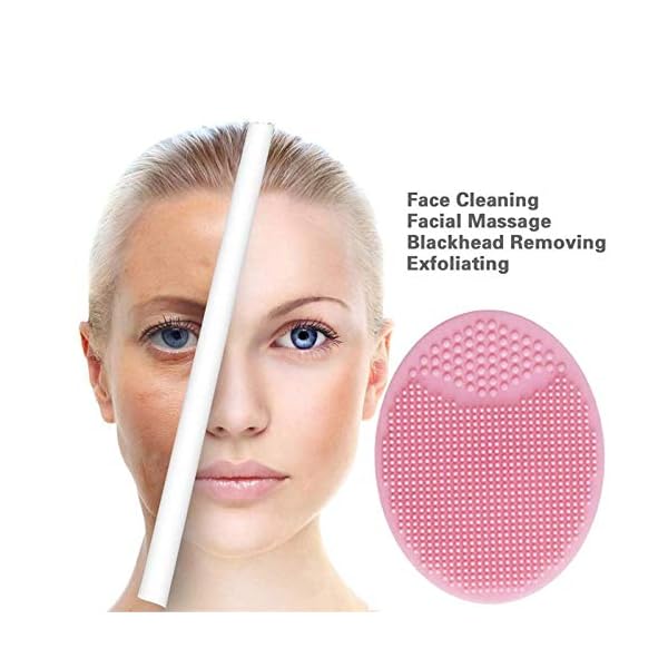 2-Pcs-Facial-Cleansing-Brush2-Pcs-Silicone-Face-Mask-Brush-Mini-Manual-Silicone-Face-Scrubber-Face-Massager-Brush-Anti-Aging-Skin-Cleanser-and-Deep-Exfoliator-Makeup-Tool-for-Facial-Skin-Care4-Pcs 2 Pcs Facial Cleansing Brush,2 Pcs Silicone Face Mask Brush Mini Manual Silicone Face Scrubber Face Massager Brush Anti…
