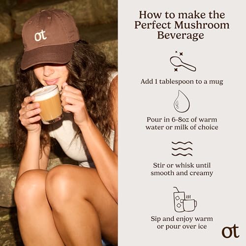 Organic Traditions Focus Fuel Mushroom Coffee, Instant Coffee with Lion’s Mane, MCT Oil Powder, Adaptogens, Coconut Milk, Smooth Dairy Free Blend for Daily Focused Energy, Organic Coffee, 280g / 10oz