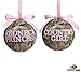Set of 2 Mossy Oak Christmas Tree Ornaments with 
