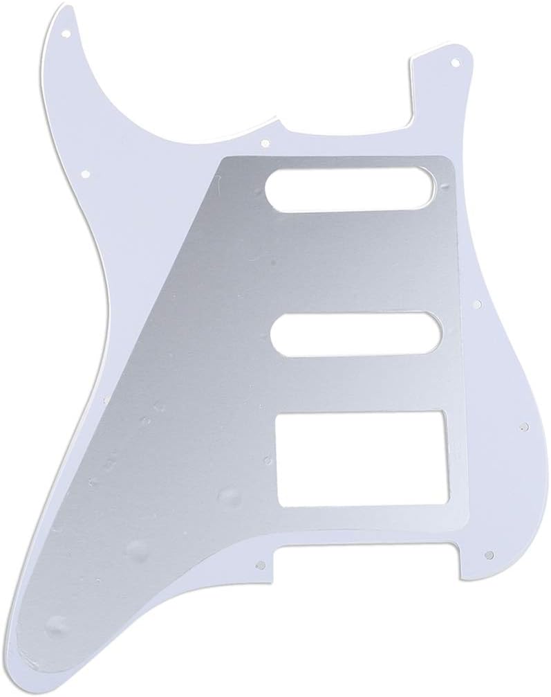 Musiclily Pro 11-Hole Modern Style Strat HSS Pickguard for American Stratocaster Guitar 4Ply Tortoise Shell - Image 3