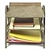 3 Tier Vintage Gray Wood Desktop Office Document Tray Holder, File Folder Rack