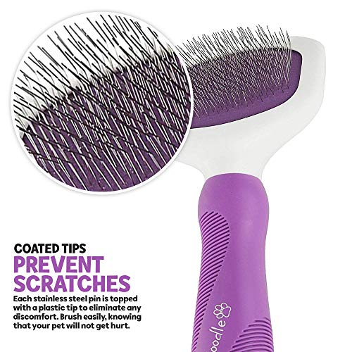 Poodle Pet Slicker Brush for Small and Large Dogs Pet Hair Remover with Rotating Head | Effectively and Effortlessly… - Image 4