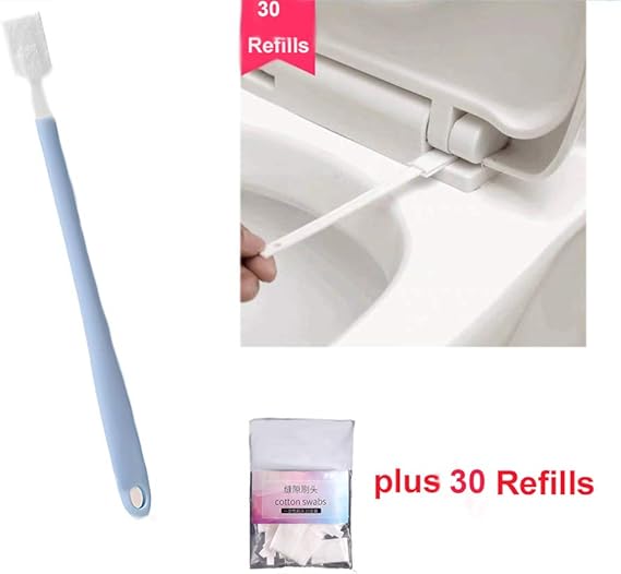 Disposable Toilet Brush Fresh Set with Flushable Refills 30