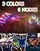 DGJWH AB-03 Led Gloves Flashing Finger Light Gloves 3 Colors 6 Modes for Halloween, Christmas, Novelty Light Up Toys