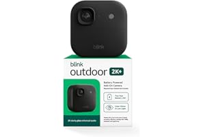 Blink Outdoor 2K+ (newest model) — Wireless smart security camera, 2K video resolution, enhanced audio, two-year battery. Required Sync Module not included — Add-On (Black)