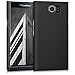 kwmobile Case Compatible with BlackBerry Priv - Hard Plastic Anti Slip Grip Shockproof Phone Cover - Black Matte