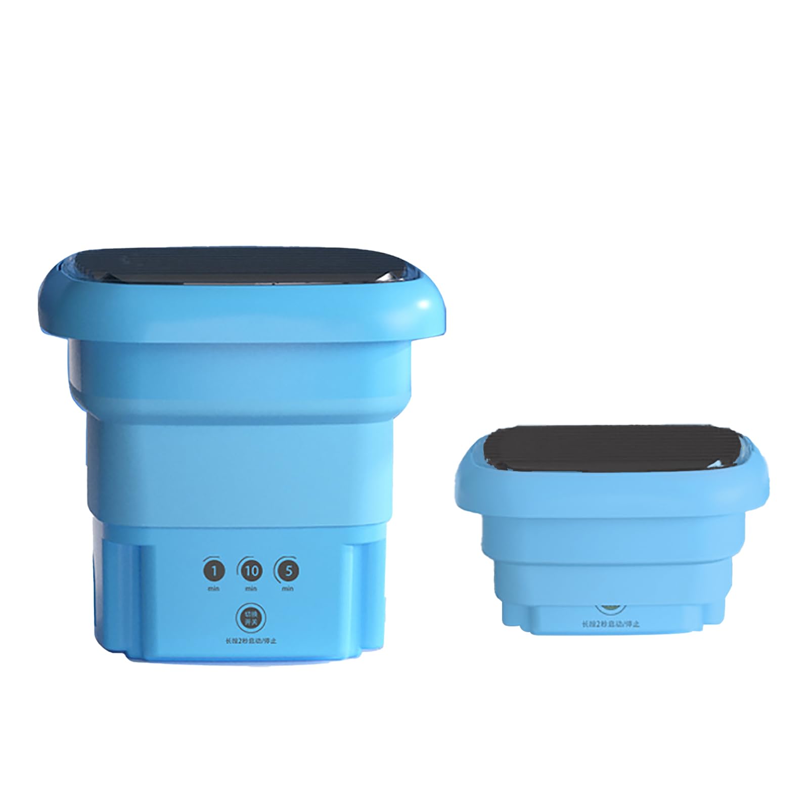 Photo 1 of Foldable Washing Machine, Portable Washing Bucket - US 110V?220V Collapsible Washing Machine for Baby Clothes, Underwear or Small Items, Apartment, Mini Laundry Machine(Blue)