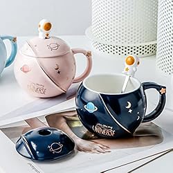 HwaGui - Cute Astronaut Mug With Lid And