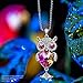 Kate Lynn Valentines Day Necklace Gifts for Mom Necklaces for Women Owl Crystal Pendant Necklace Animal Jewelry Gifts Jewelry for Women Valentines Gifts for Women Birthday