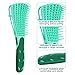 3 Pieces Detangling Brush Set with Edge Brush Double Sided, Hair Detangler for Afro America Textured 3a to 4c Kinky Wavy for Wet/ Dry/ Long Thick Curly Hair (Green, Purple, Black)