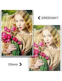 GREENSKY 046 CRG 046 046H   Tóner para impresoras láser (4 unidades, compatible con Canon Color ImageCLASS MF731Cdw MF735Cdw LBP654Cdw MF733Cdw), color negro, cian, magenta y amarillo