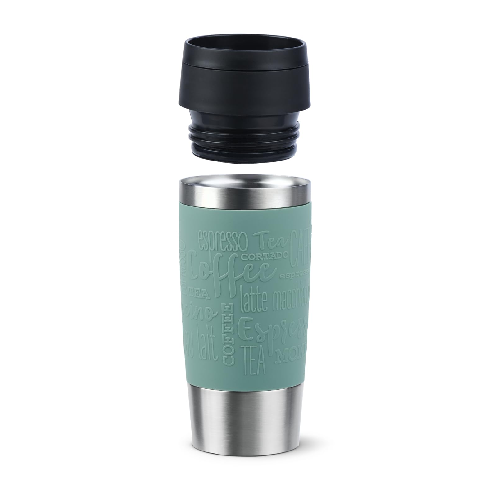 Emsa N20210 Travel Mug Classic Isolierbecher 0,36 Liter | neuer Komfort-Schraubverschluss | Edelstahl | 4h heiß und 8h kalt | 100% dicht | spülmaschinenfest | 360°-Trinköffnung | Petrol 2