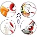 Premium All-in-one Multi-function Stainless Steel Blade Personalized Jar Opener with Cup Hooks for Various of Kitchen Cans, Bottles, Wine, Beer and Soda Pops(Purple)