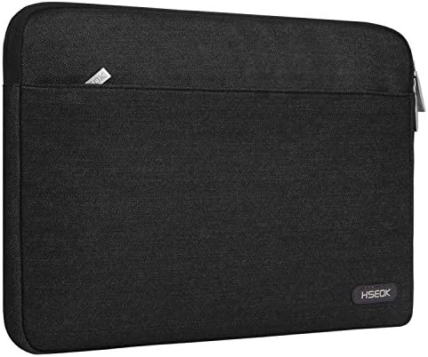 Laptop Sleeve, HSEOK Denim Fabric Laptop Sleeve Water-resistant Case Bag Cover for 13-13.3 Inch Laptop / MacBook Pro / MacBook Air / Notebook Computer &amp; 12.9 iPad Pro, Black