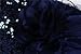 JerrisApparel Little Girls' Sequin Mesh Flower Ball Gown Party Dress Tulle Prom (6, Navy Blue)