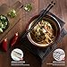 Zeroway 5 Pairs Reusable Fiberglass Chopsticks Dishwasher Safe with Gift Case Chopstick Set for Household Restaurant - Golden flower