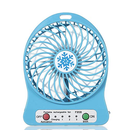 Velocious Portable Rechargeable Fan for Mini Desk Car USB Charging Air Cooler 3 Mode Speed Regulation Torch Function Cooling (Blue) Velocious Portable Rechargeable Fan for Mini Desk Car USB Charging Air Cooler 3 Mode Speed Regulation Torch Function Cooling (Blue)