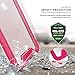 Zizo ION Series compatible with iPhone 8 Case Military Grade Drop Tested with Tempered Glass Screen Protector iPhone 7 case PINK CLEAR