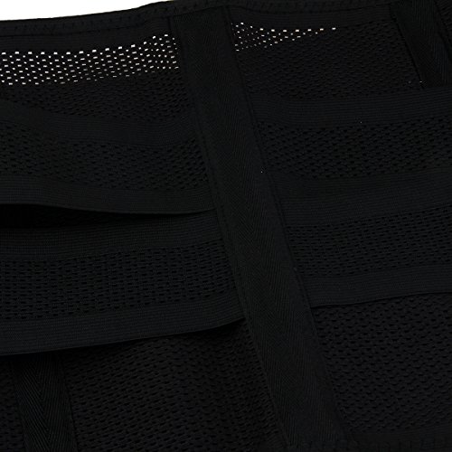 EUBUY Adjustable Waist Trimmer Belt - for Men and Women - Abdominal Support Abdomen Binder Belly Fat Burning Gym Exercise Tummy Shaper Wrap Slimming Slimmer Brace Girdle - XL for Waist 36.6-43.3 Inch - Thumbnail 5