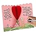 Hallmark Pop Up Mothers Day Card for Grandmother from Kids (3D Honeycomb Heart)