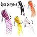 East Rain Artificial Octopus Swimbait with Skirt Tail Lingcod Rockfish Jigs for Saltwater Fishing Big Game (PVC,3.54/7.87/9.45inch,0.81/6.35/9.88oz,Mulit-Colors Option)